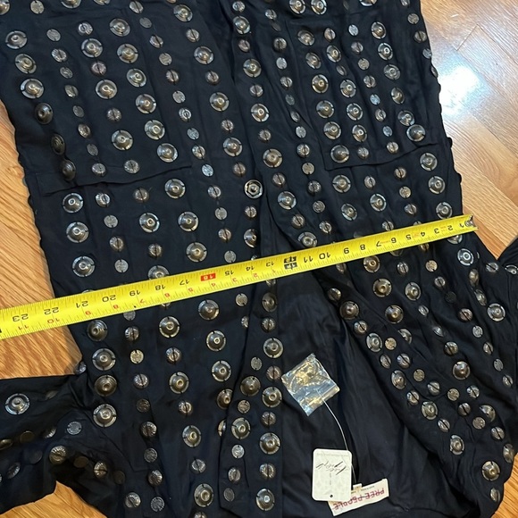 Free People Chelsea Coin Moto Jacket Size S $700 NWT - Picture 8 of 17